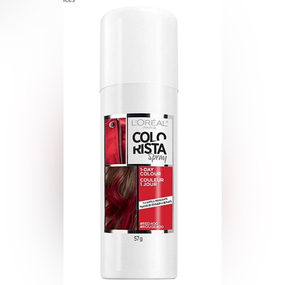 L'Oreal Paris Colorista 1-Day Washable Temporary Hair Color Spray, Red, 2 oz - Picture 1 of 4